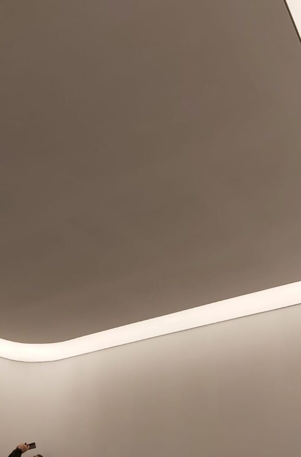 Tavan extensibil translucid alb, retroiluminat LED